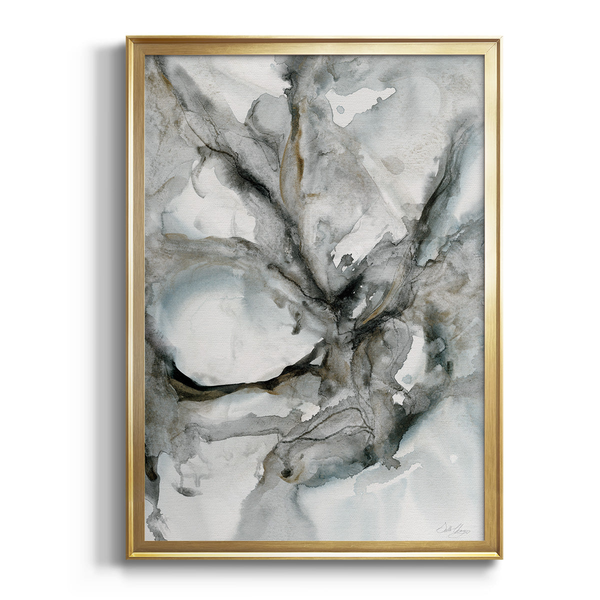 Soft Half Shell I - Modern Framed Canvas Print