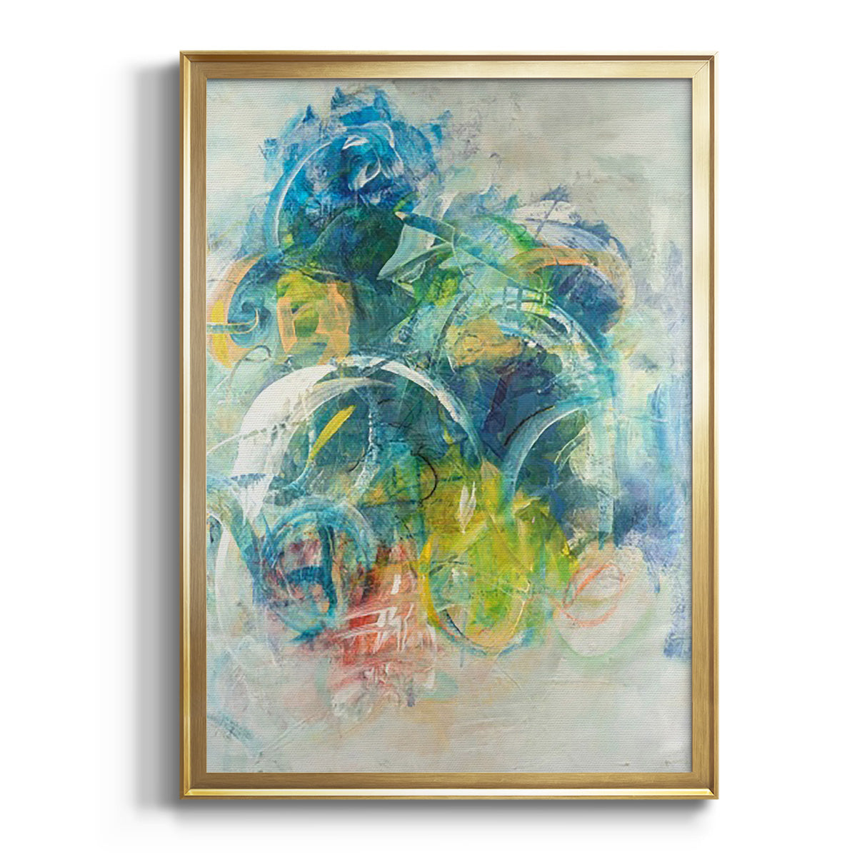 Soft Half Shell I - Modern Framed Canvas Print