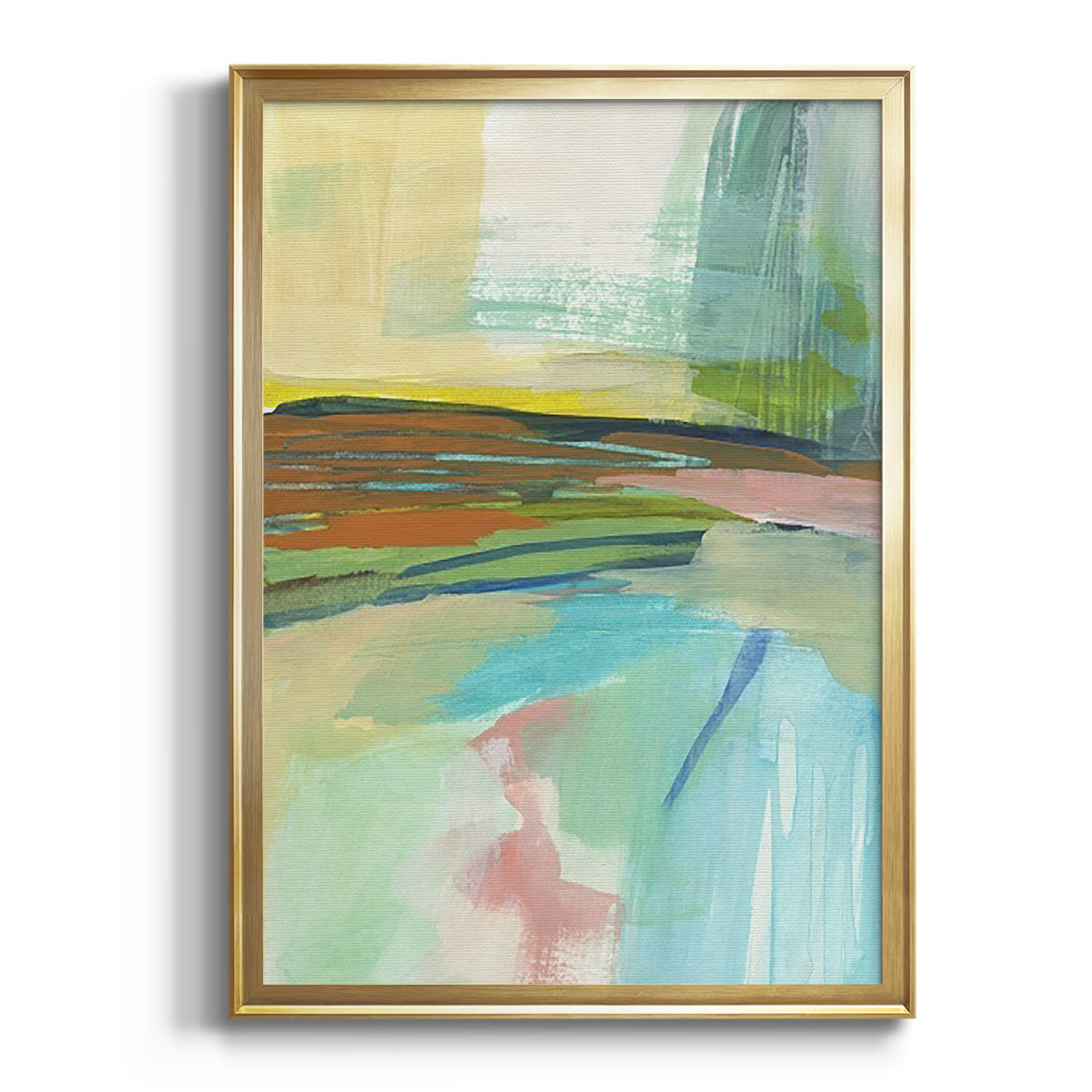 Soft Half Shell I - Modern Framed Canvas Print