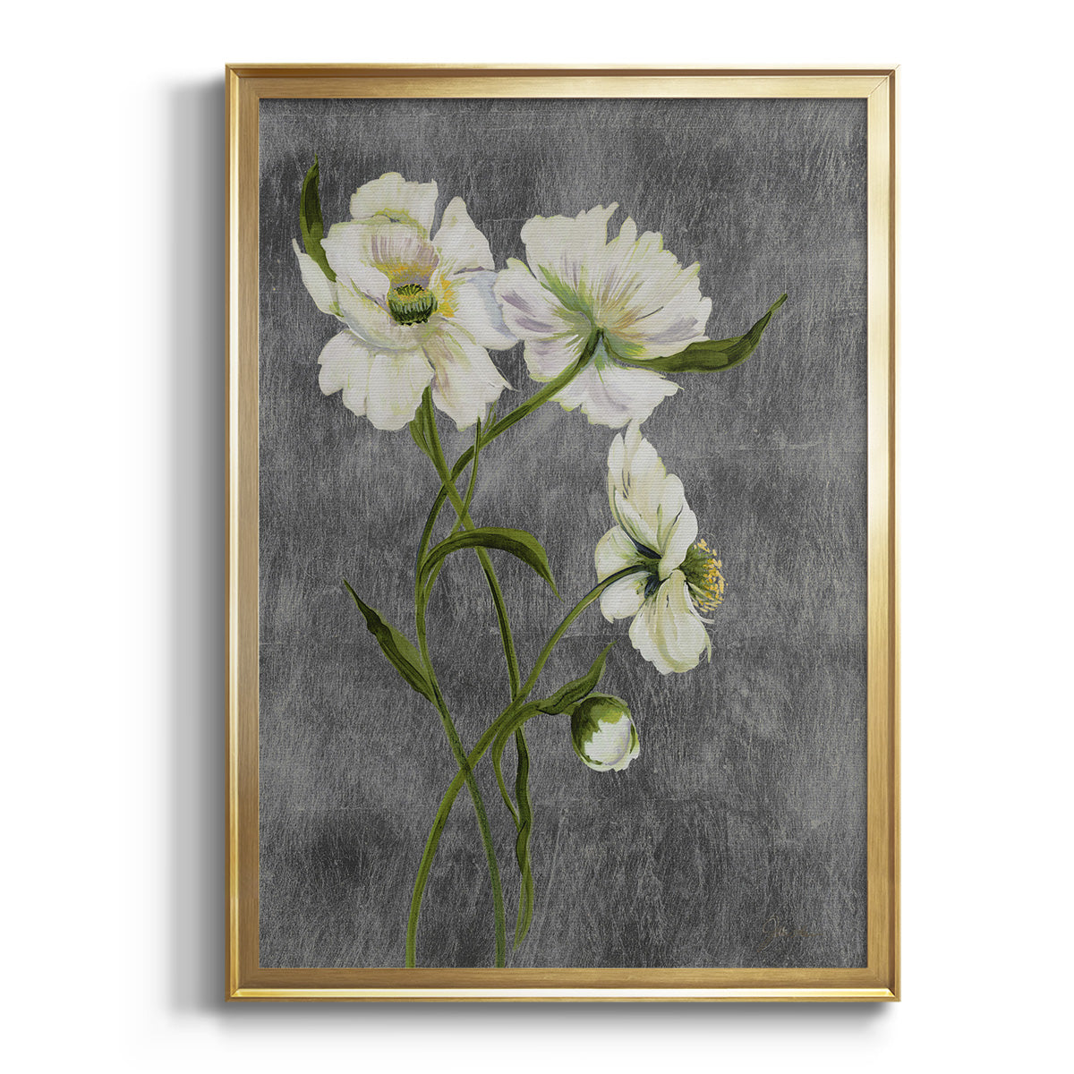 Sepia Botanical Journal I - Modern Framed Canvas Print