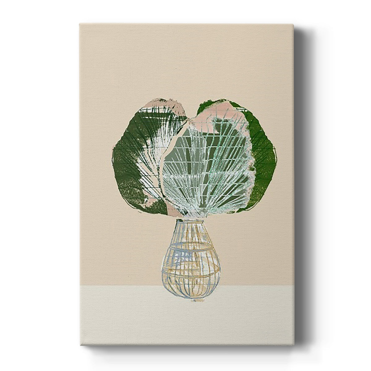 Woven Tropical Leaf I - Canvas Art Print
