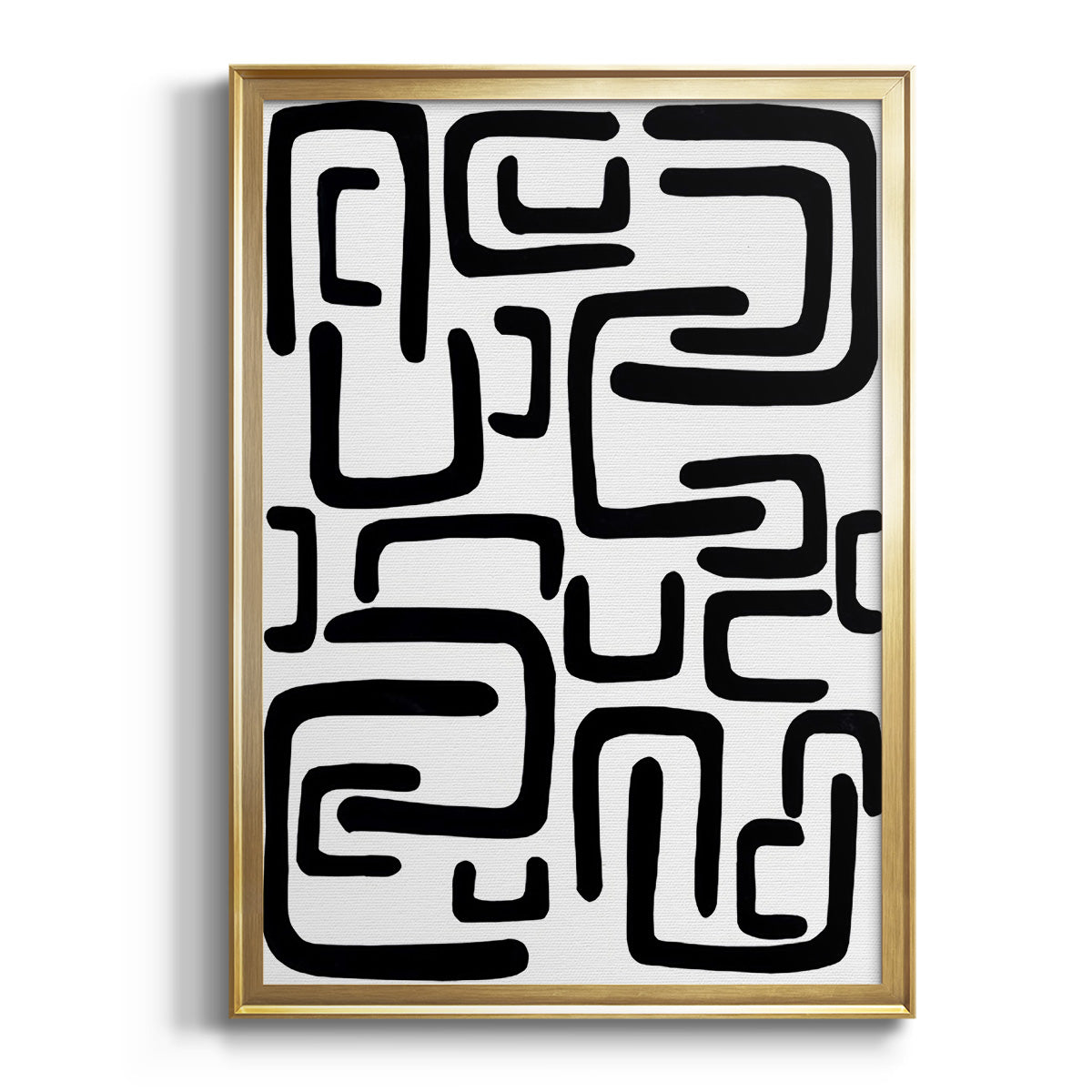 Sepia Botanical Journal I - Modern Framed Canvas Print