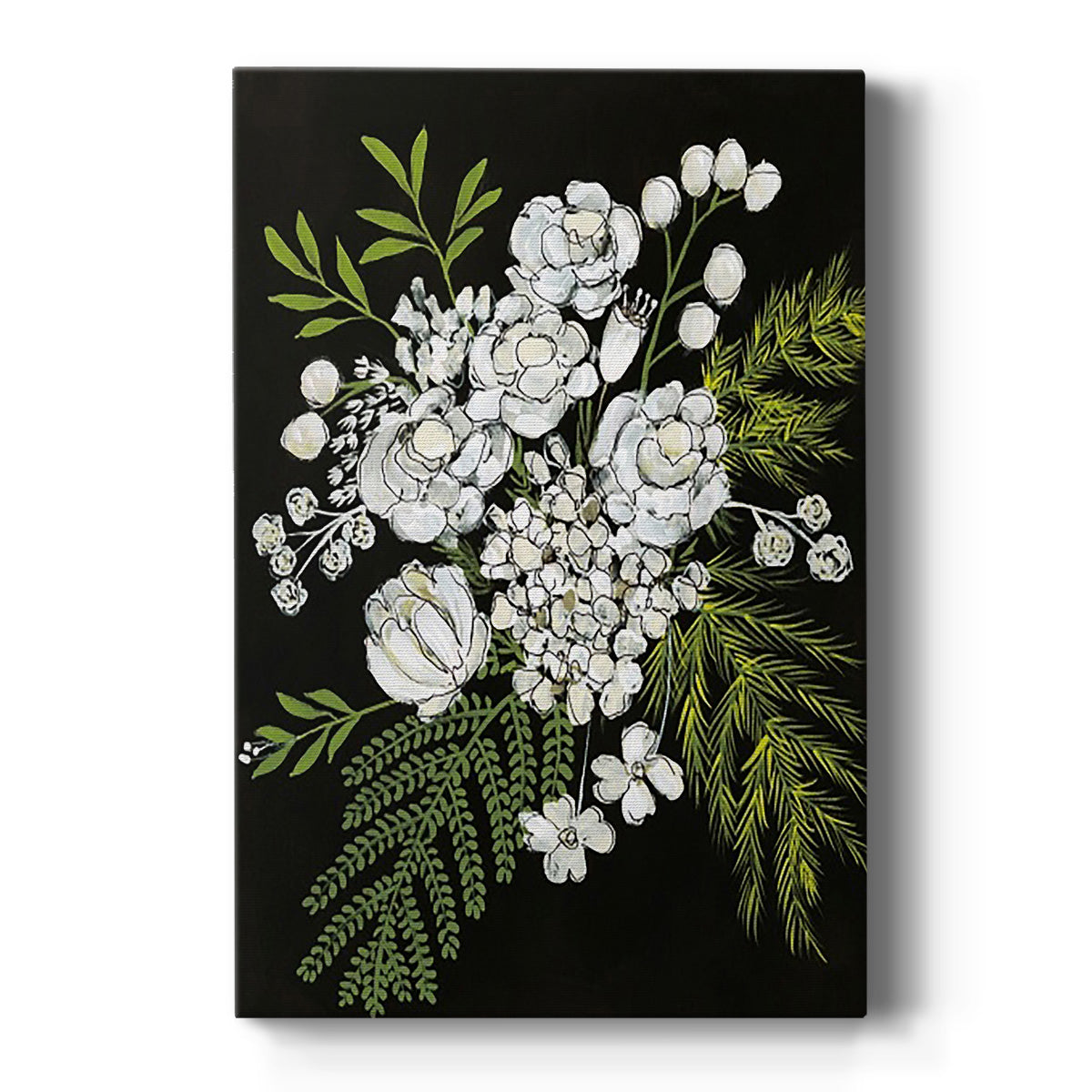 Alabaster Bouquet I - Canvas Art Print