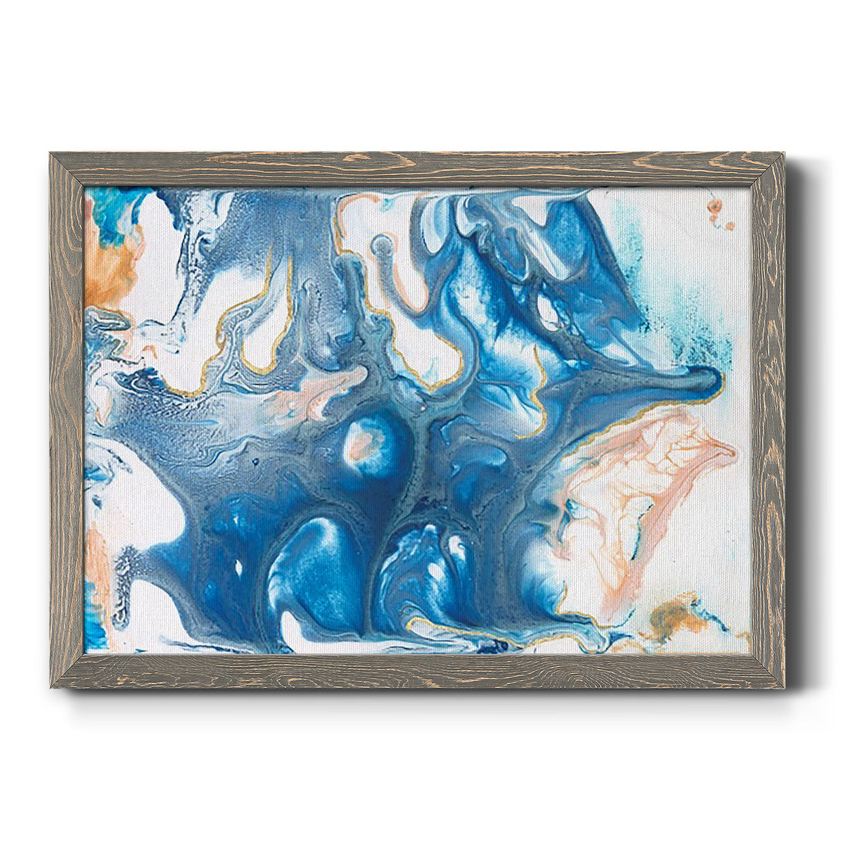 Dancing Blue II-Premium Framed Canvas - Ready to Hang