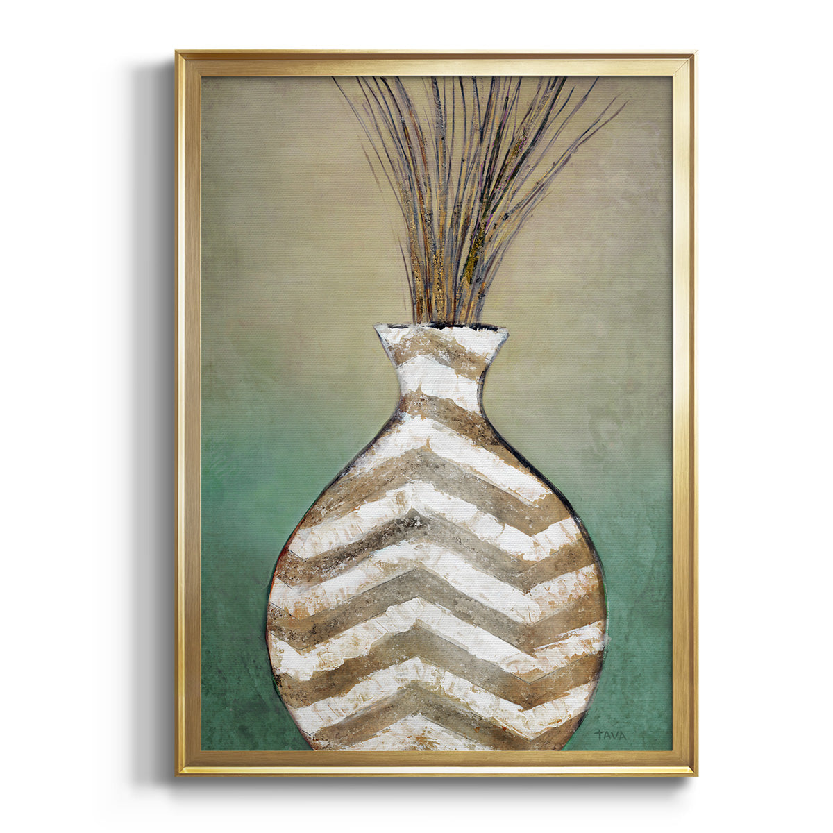 Soft Half Shell I - Modern Framed Canvas Print