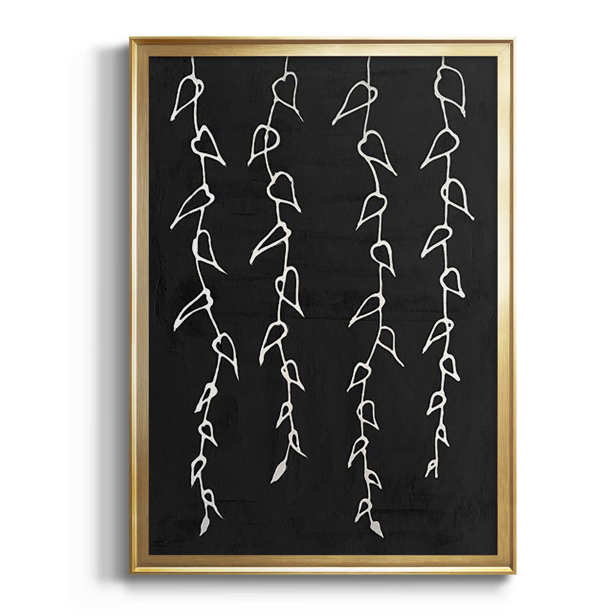 Sepia Botanical Journal I - Modern Framed Canvas Print