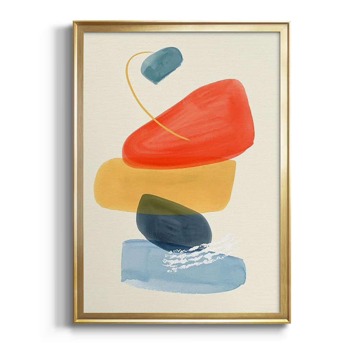 Sepia Botanical Journal I - Modern Framed Canvas Print