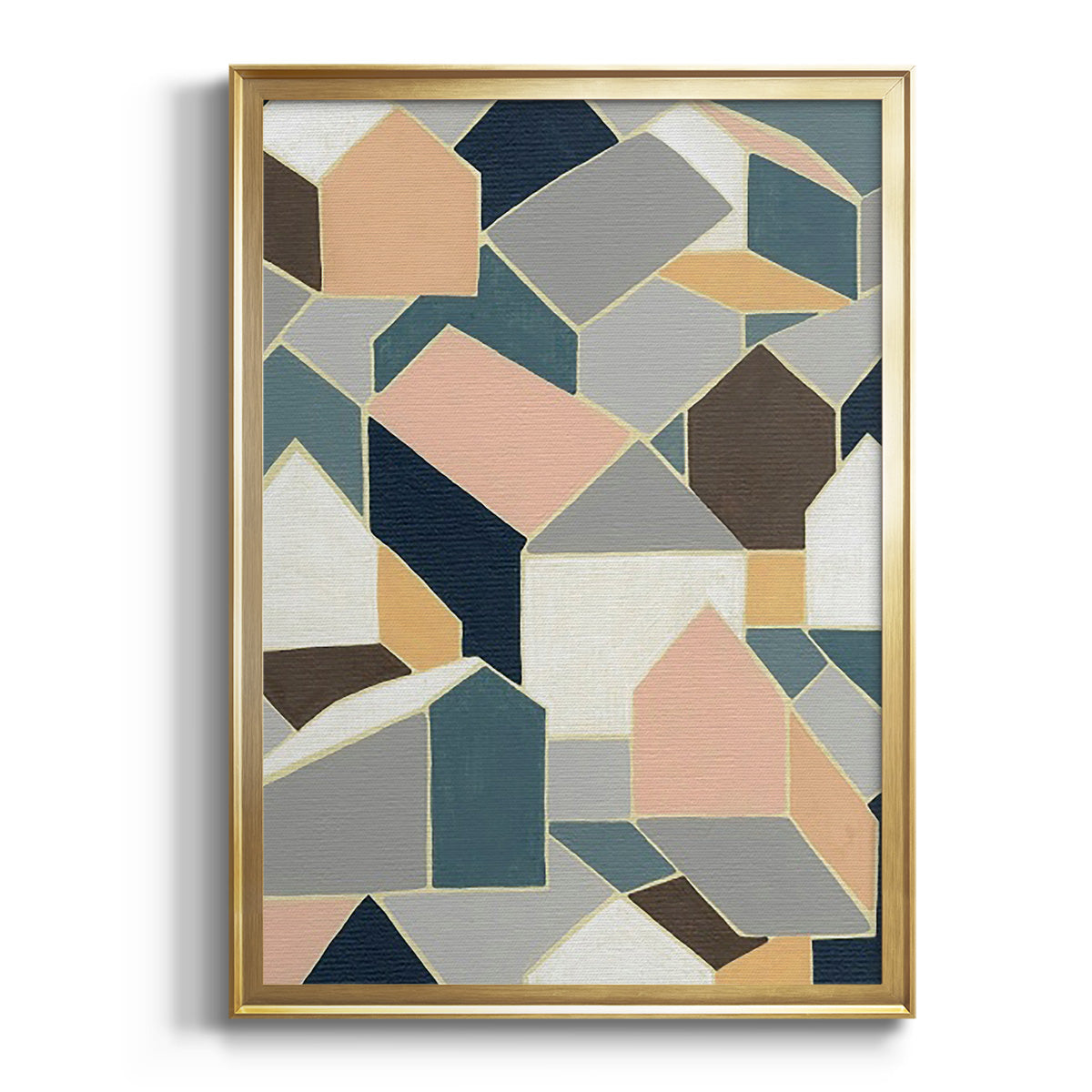 Sepia Botanical Journal I - Modern Framed Canvas Print