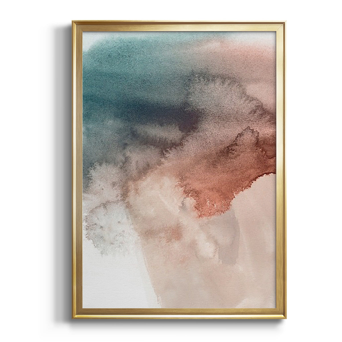 Sepia Botanical Journal I - Modern Framed Canvas Print