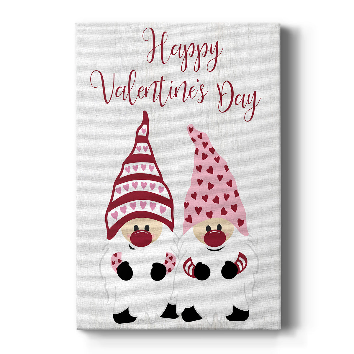 Valentines Gnomes Premium Gallery Wrapped Canvas - Ready to Hang