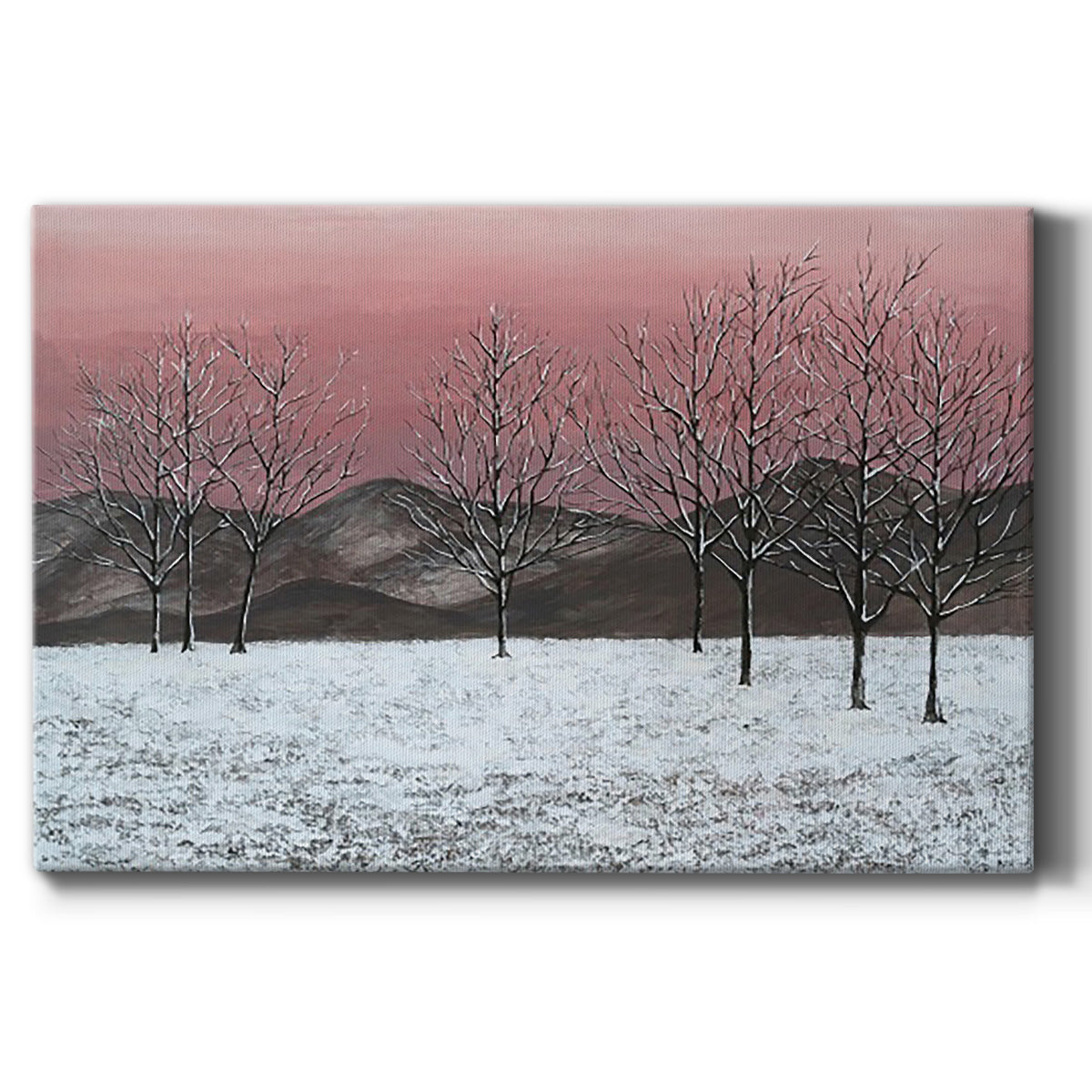 Sunset Snowfall II - Canvas Art Print