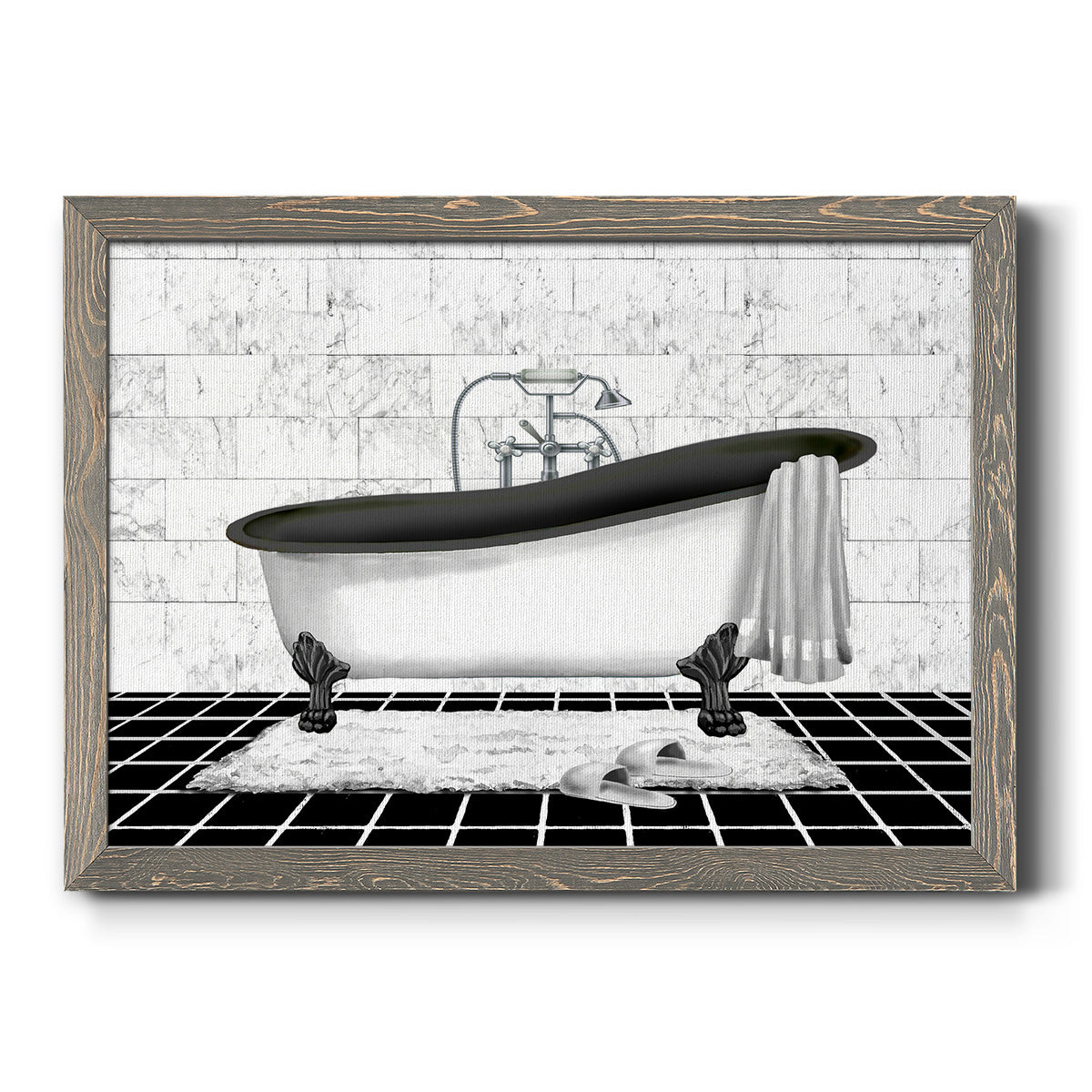 Modern Bath II-Premium Framed Canvas - Ready to Hang
