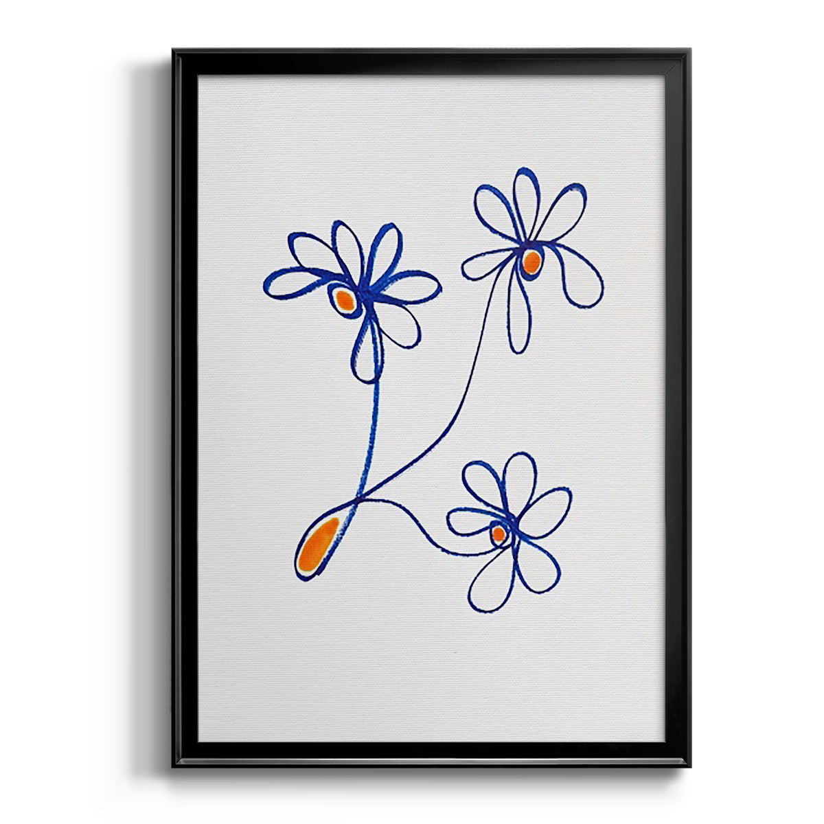 Wobbly Blooms III Premium Framed Print - Ready to Hang