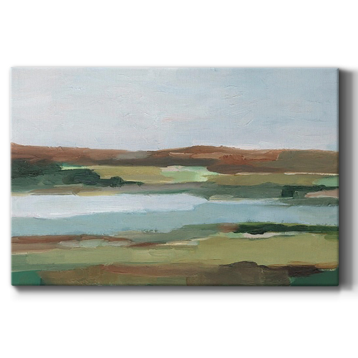 Autumn River Crossing II Premium Gallery Wrapped Canvas - Ready to Hang