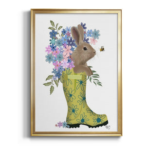 Welly Bunny And Bee Premium Framed Print - Ready to Hang