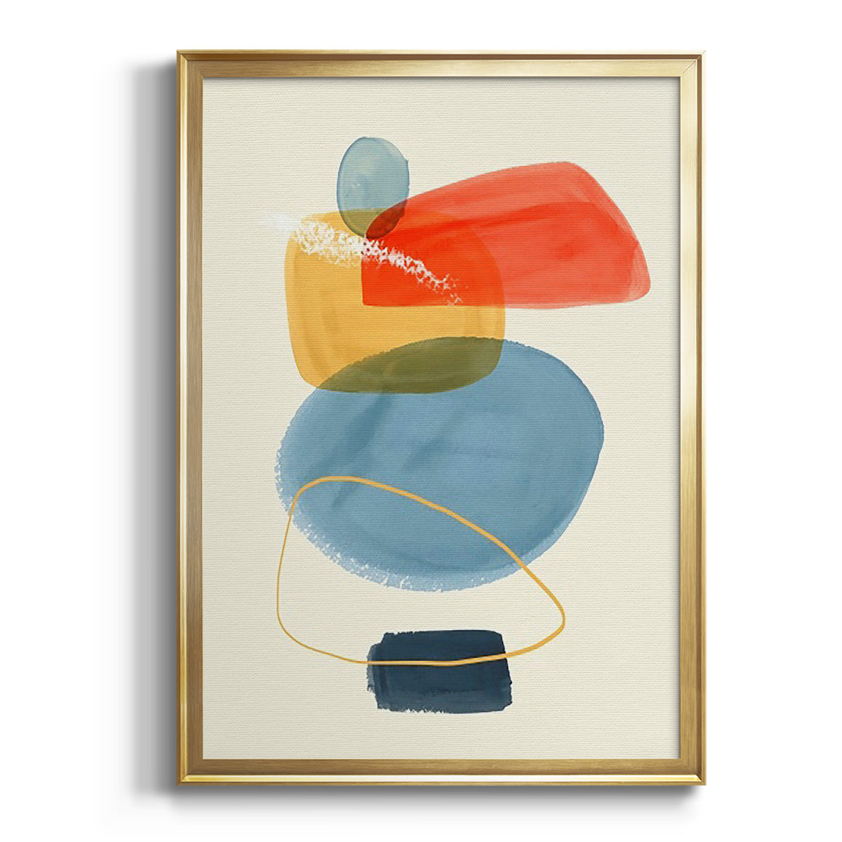 Sepia Botanical Journal I - Modern Framed Canvas Print