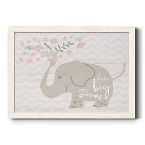 Floral Elephant-Premium Framed Canvas - Ready to Hang