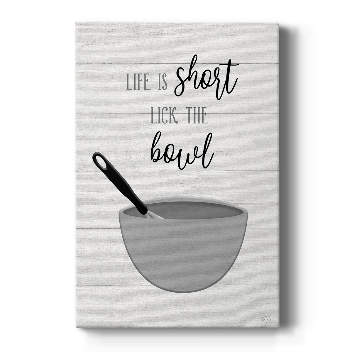 Lick the Bowl - Canvas Art Print