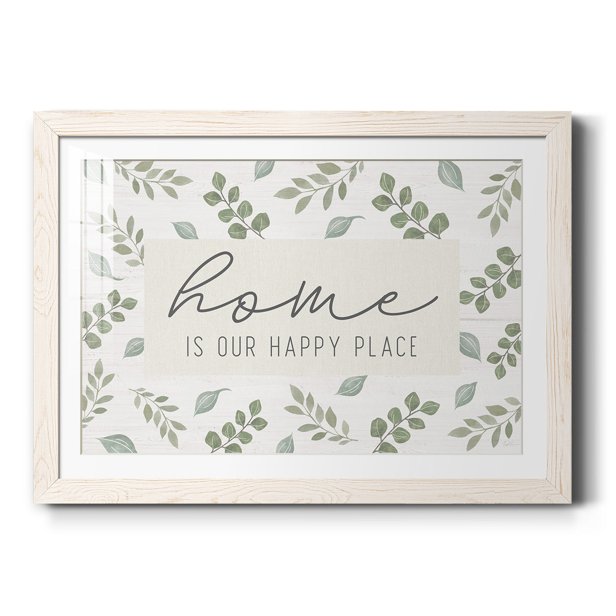Home is Our Happy Place-Premium Framed Print - Ready to Hang
