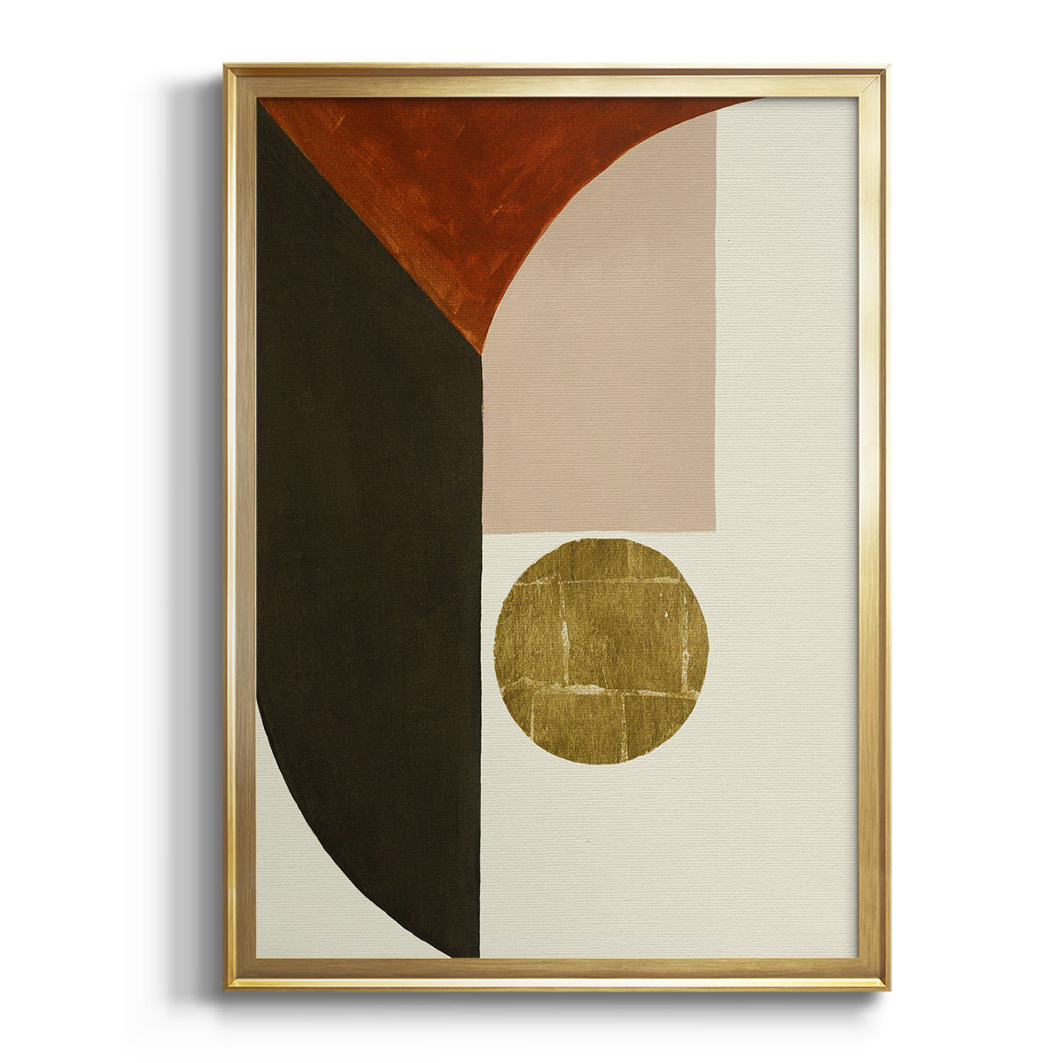 Sepia Botanical Journal I - Modern Framed Canvas Print