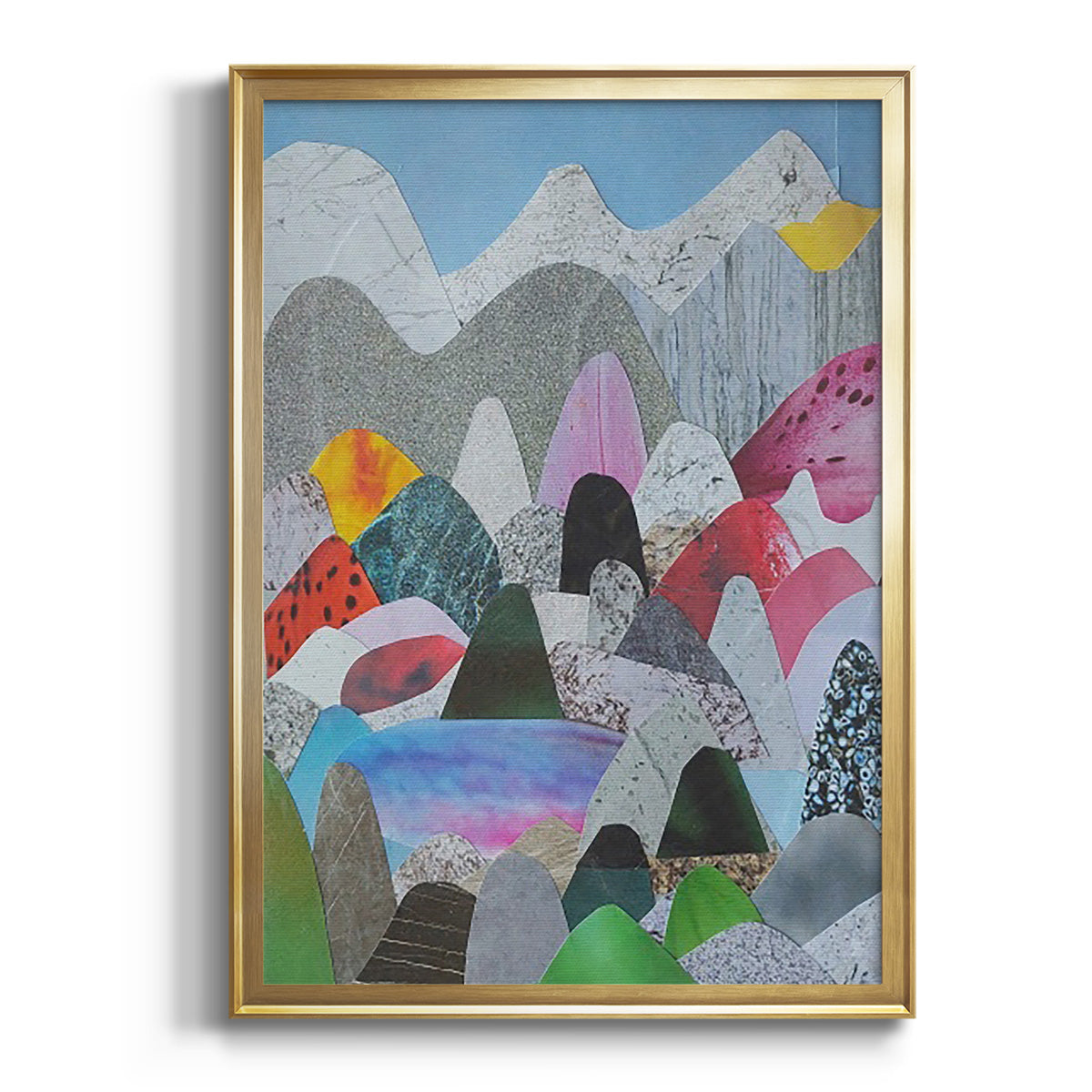 Soft Half Shell I - Modern Framed Canvas Print