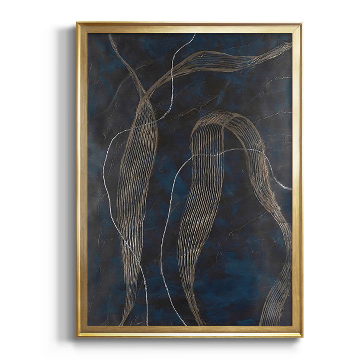 Sepia Botanical Journal I - Modern Framed Canvas Print