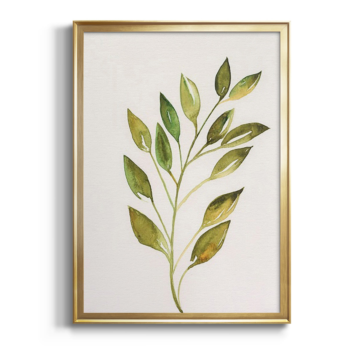 Sepia Botanical Journal I - Modern Framed Canvas Print