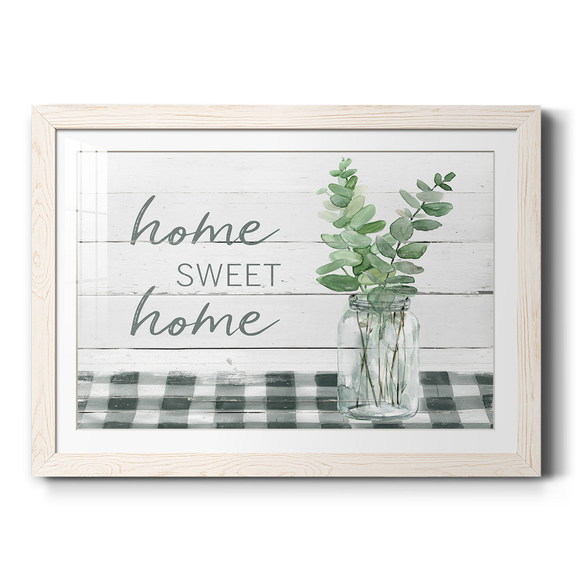 Eucalyptus Home Sweet Home-Premium Framed Print - Ready to Hang