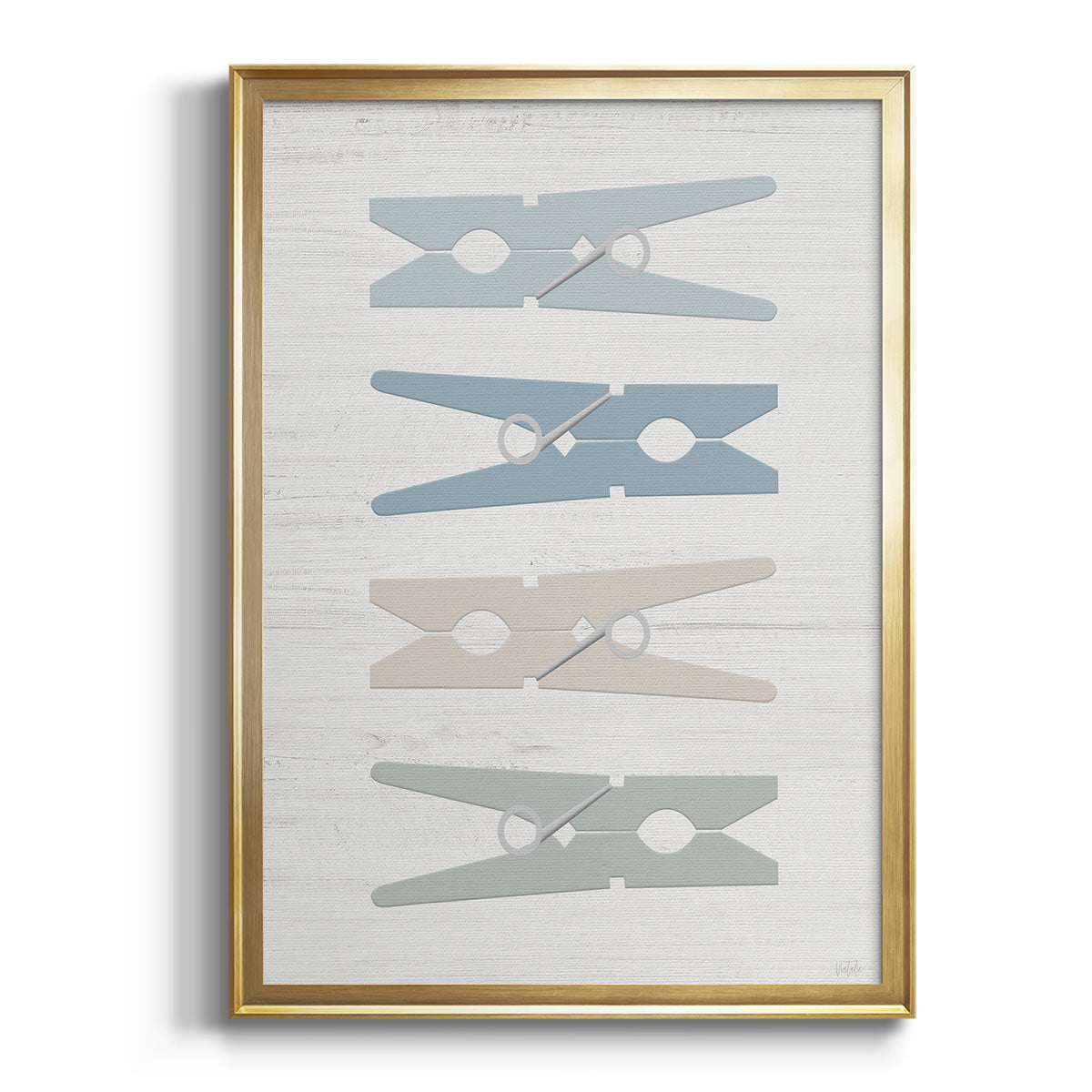 Laundry Pins Premium Framed Print - Ready to Hang