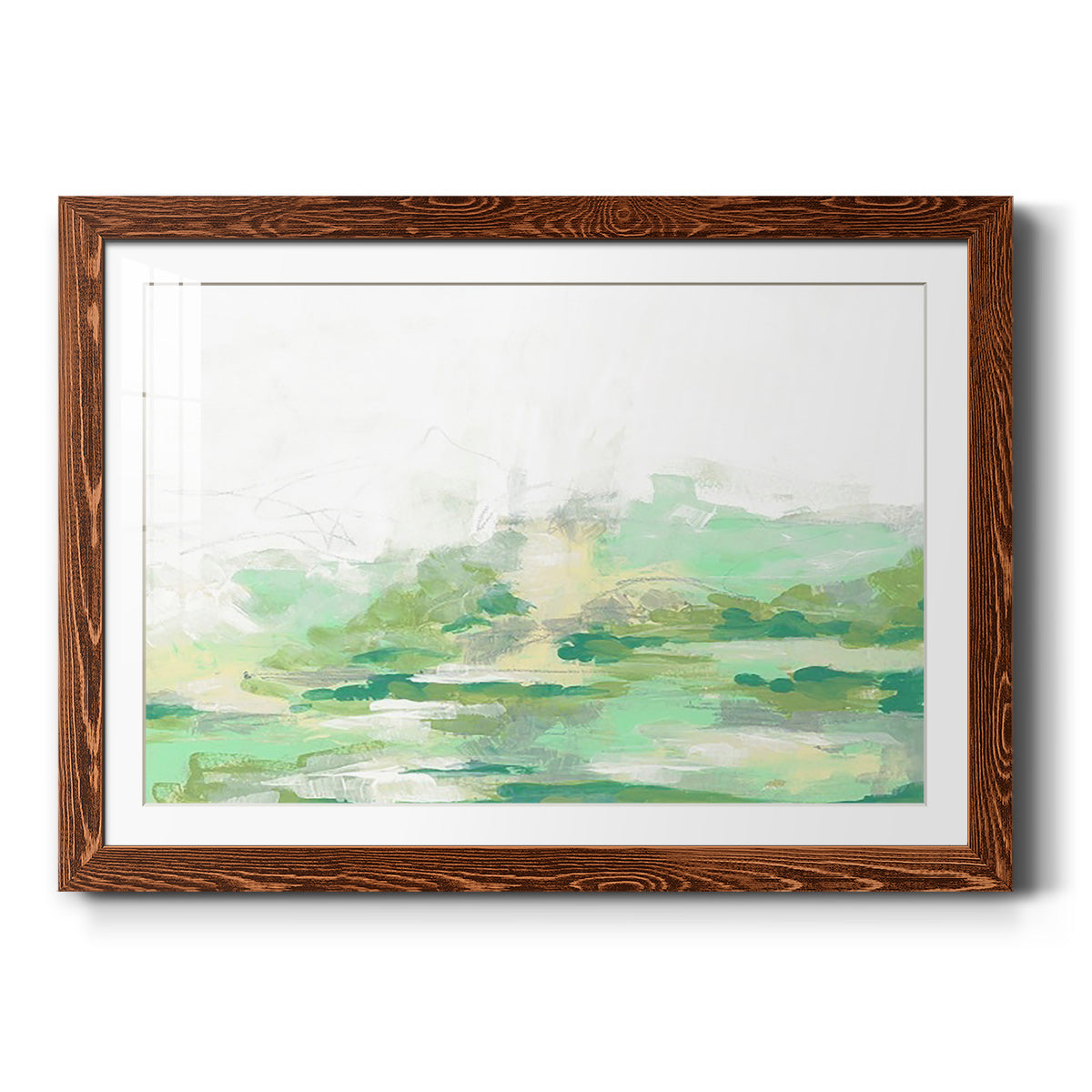 Green Mist Vista II-Premium Framed Print - Ready to Hang