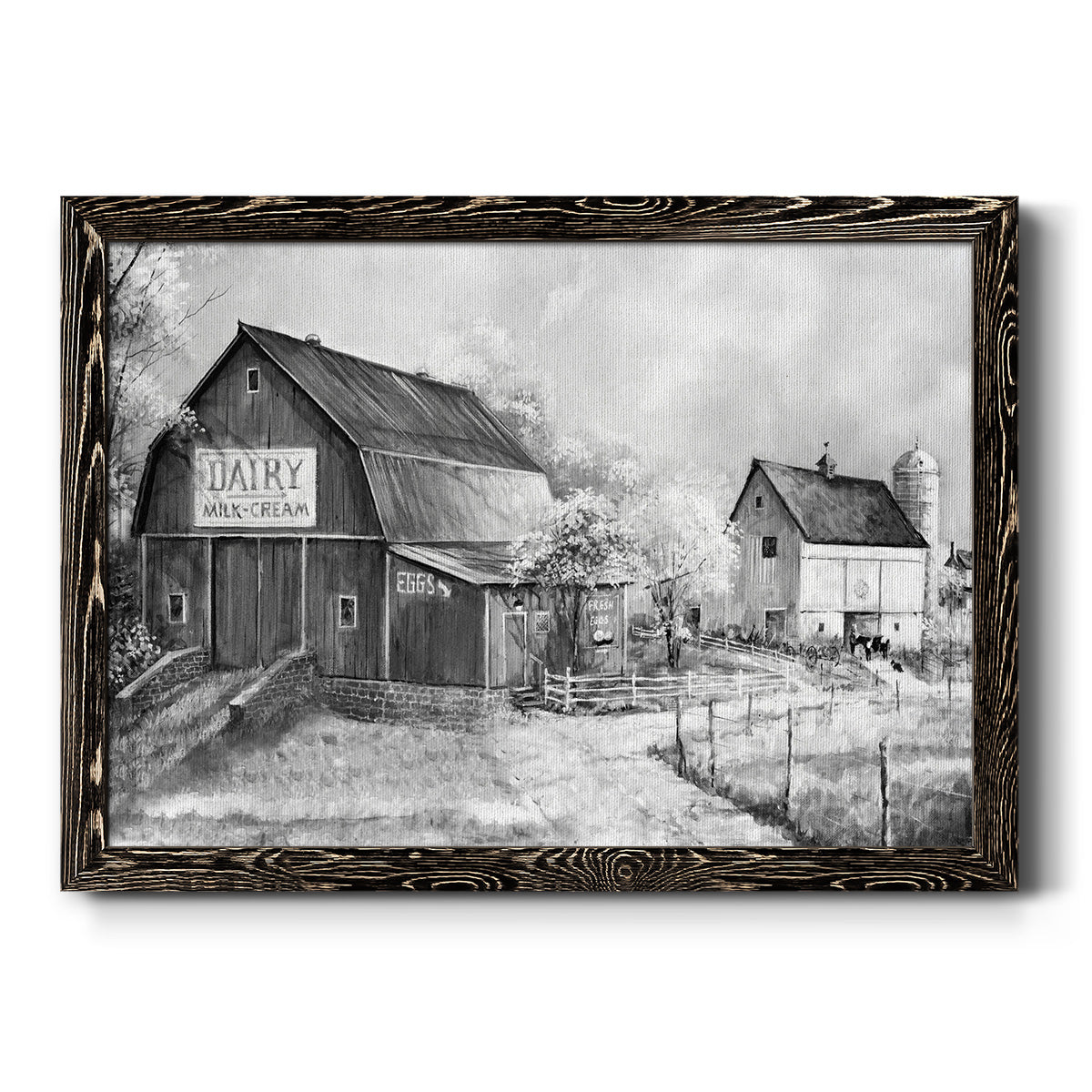 Day at the Farm-Premium Framed Canvas - Ready to Hang