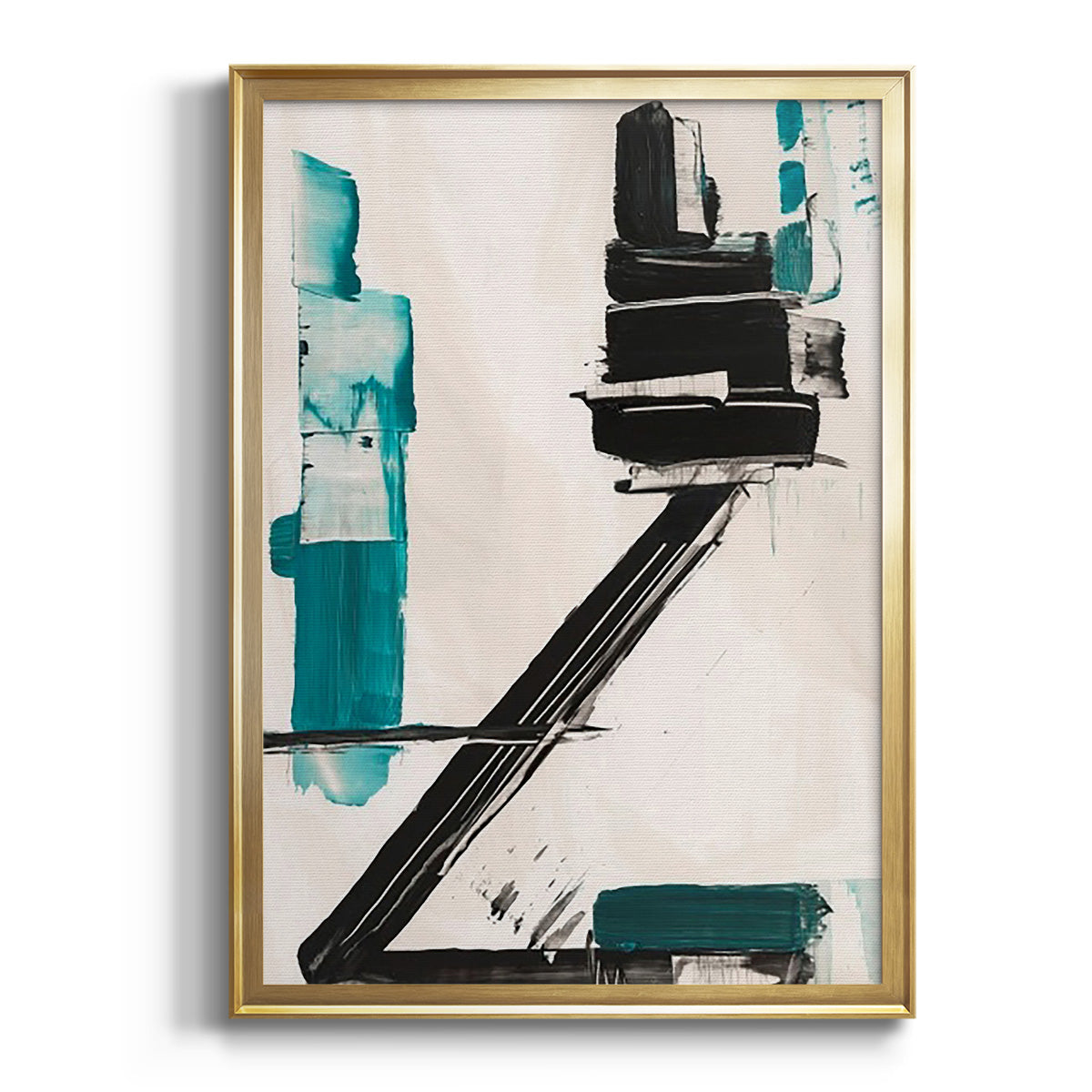 Soft Half Shell I - Modern Framed Canvas Print