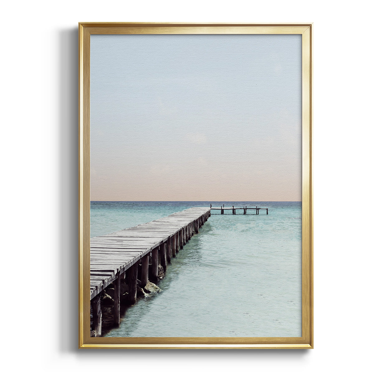 Soft Half Shell I - Modern Framed Canvas Print