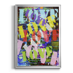 Graffiti Love I Premium Framed Print - Ready to Hang