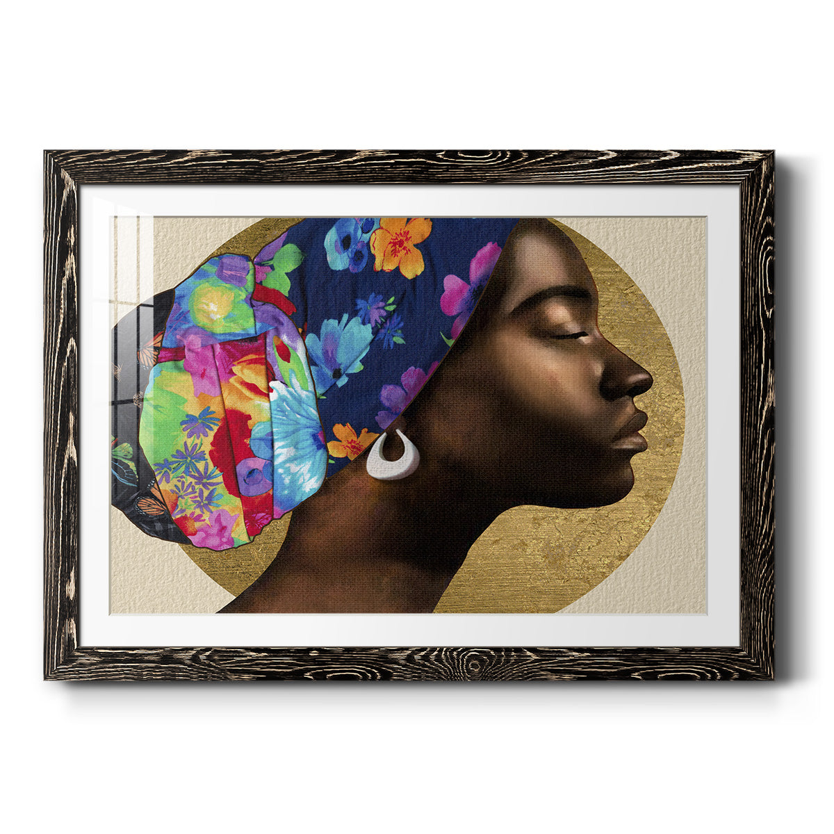 Golden Lady I-Premium Framed Print - Ready to Hang