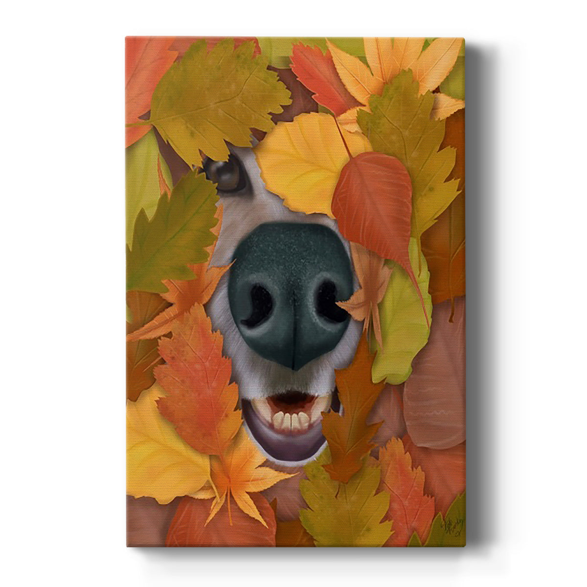Sniffing Out Autumn - Canvas Art Print
