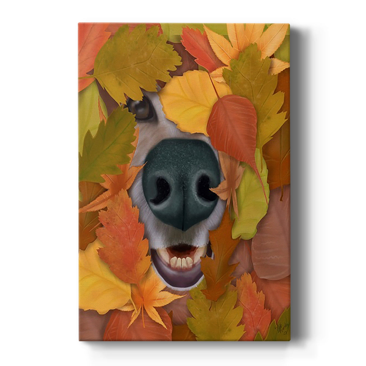 Sniffing Out Autumn Premium Gallery Wrapped Canvas - Ready to Hang
