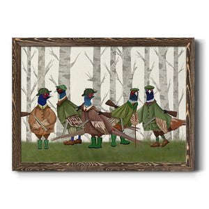 Pheasant Shooting Party Group 3-Premium Framed Canvas - Ready to Hang