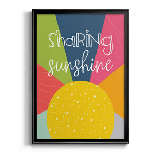 Sharing Sunshine Premium Framed Print - Ready to Hang