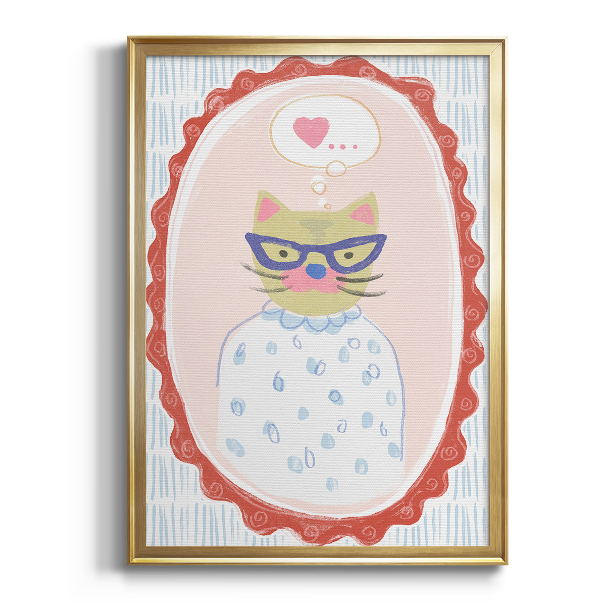 Soft Half Shell I - Modern Framed Canvas Print