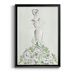 Fashion Floral Figurative Premium Framed Print - Ready to Hang