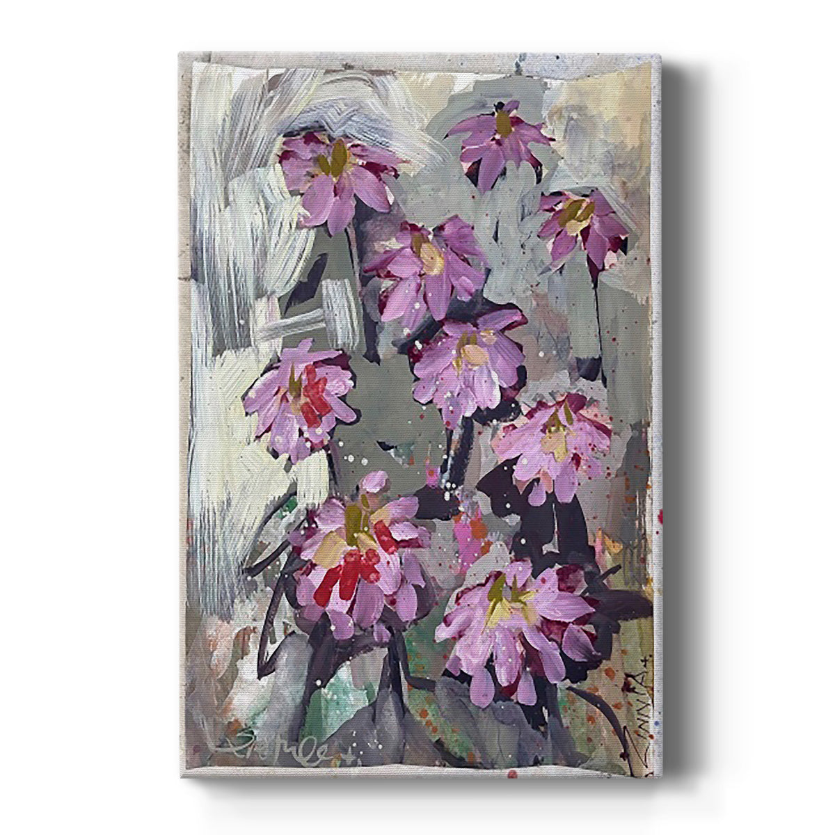 Zinnia II Premium Gallery Wrapped Canvas - Ready to Hang