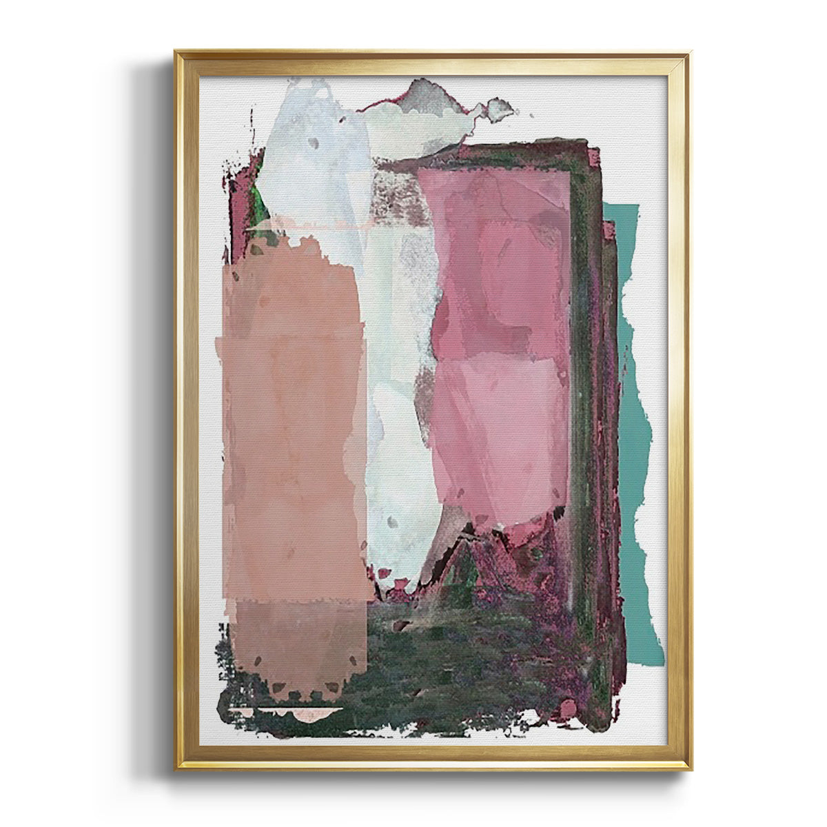 Sepia Botanical Journal I - Modern Framed Canvas Print