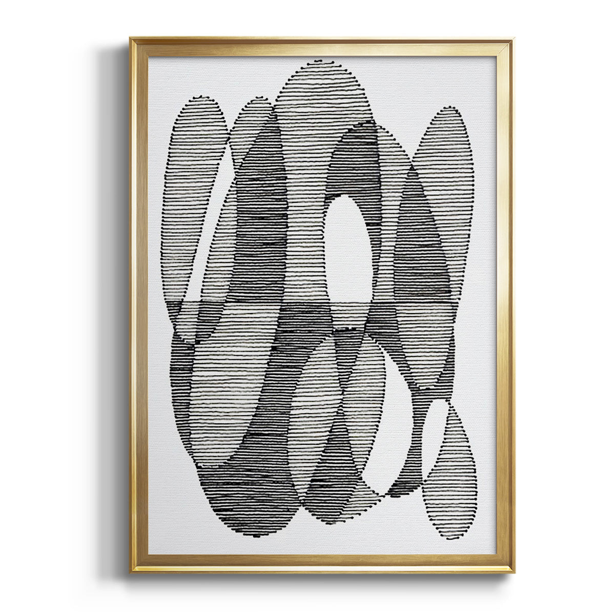 Sepia Botanical Journal I - Modern Framed Canvas Print