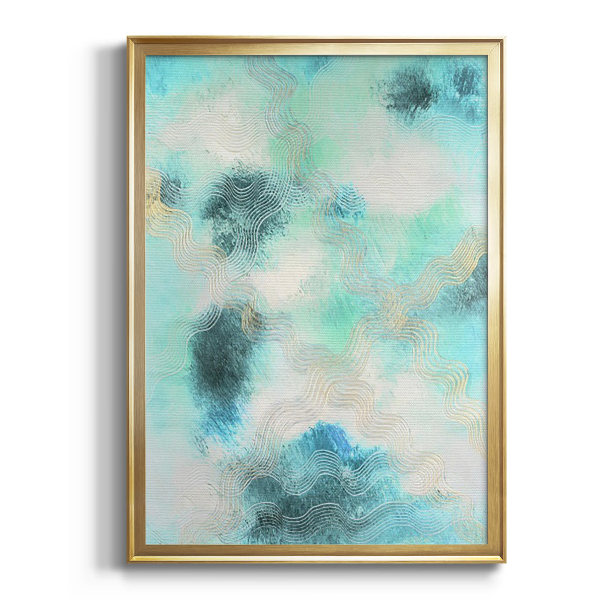 Soft Half Shell I - Modern Framed Canvas Print