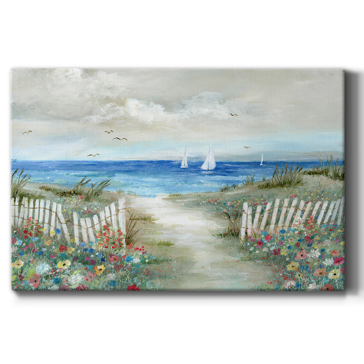 Coastal Garden - Canvas Art Print
