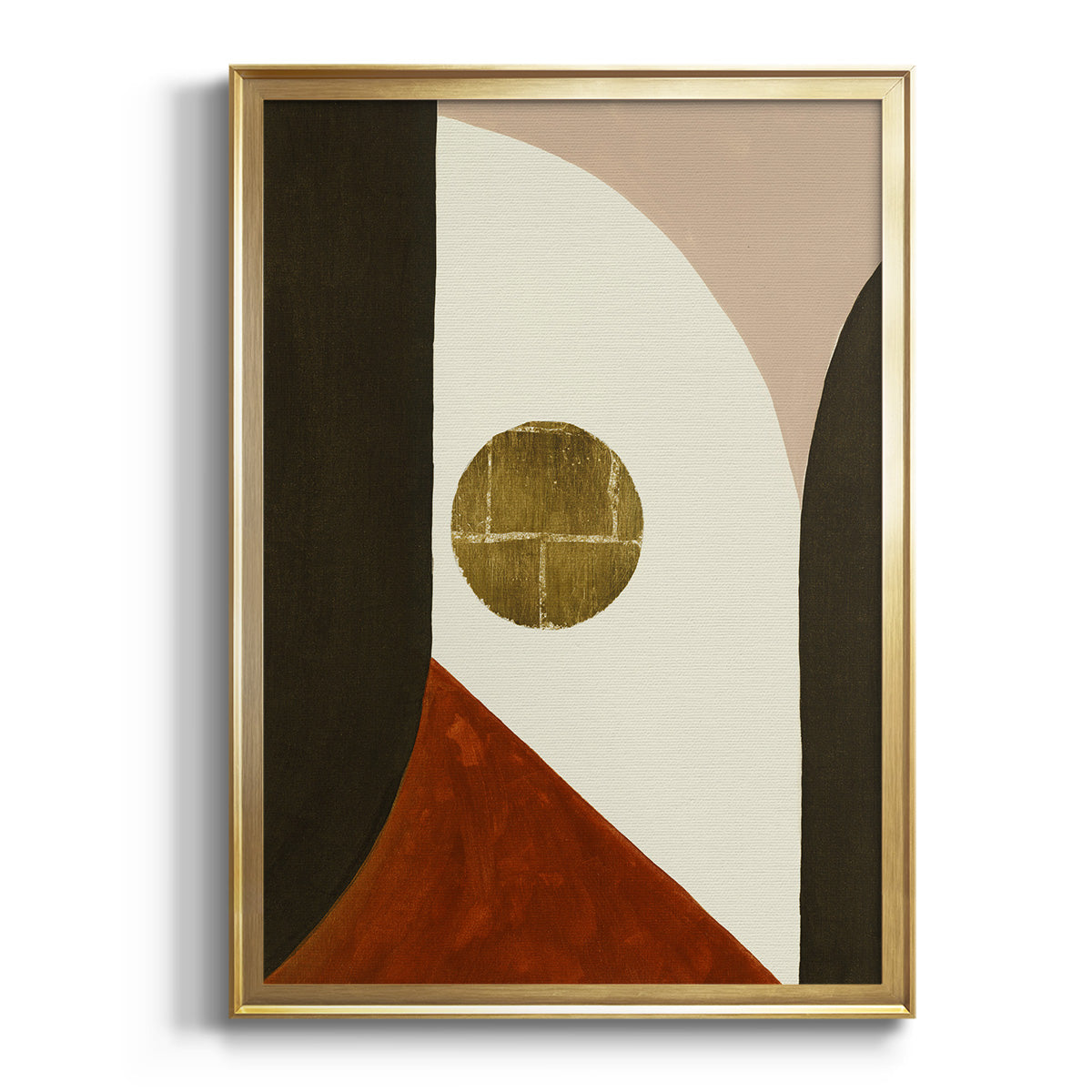 Sepia Botanical Journal I - Modern Framed Canvas Print