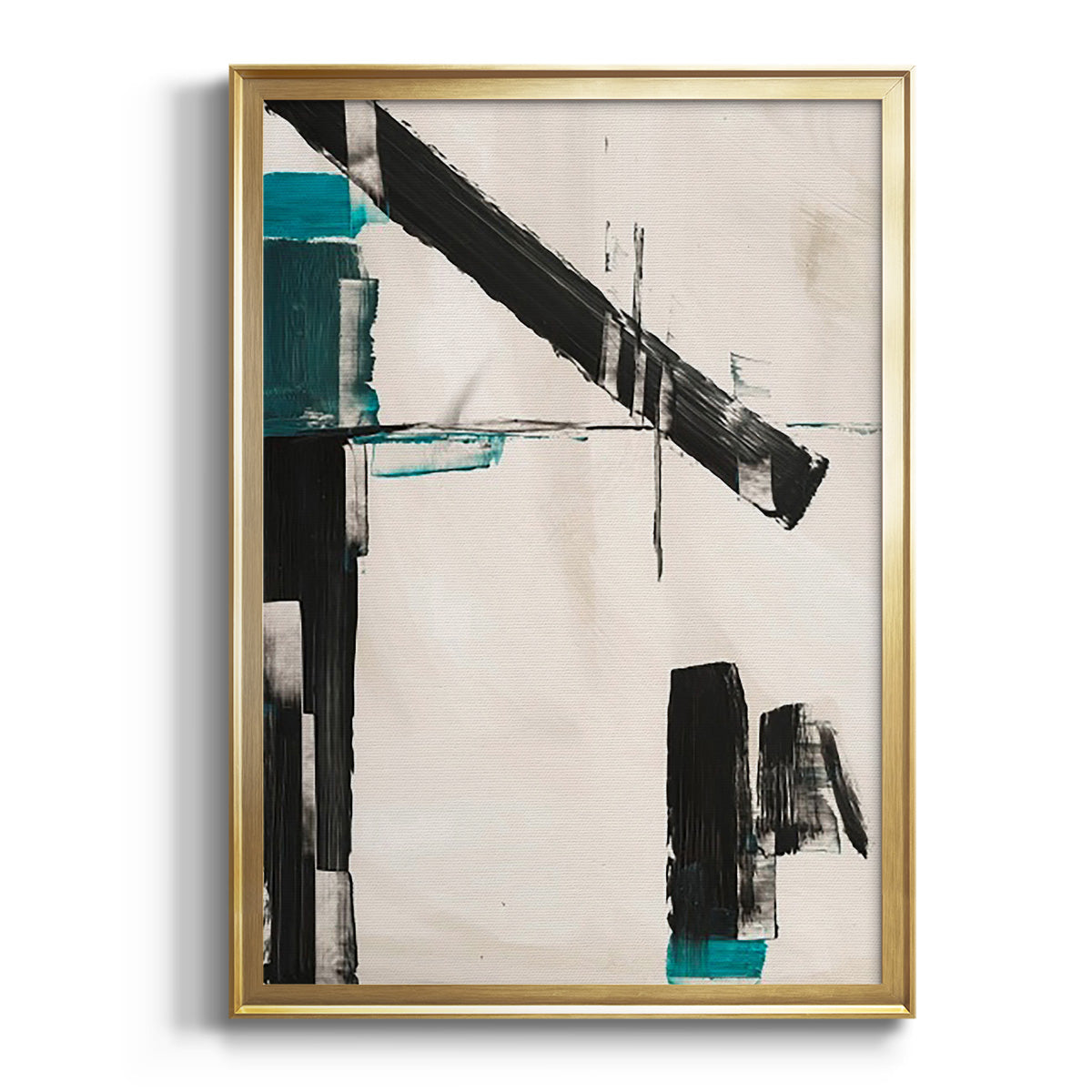 Soft Half Shell I - Modern Framed Canvas Print