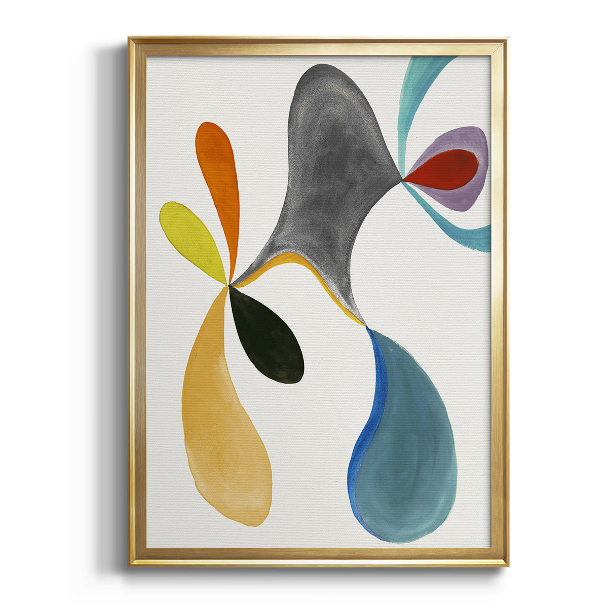 Sepia Botanical Journal I - Modern Framed Canvas Print