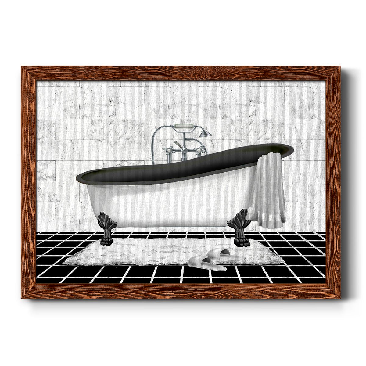 Modern Bath II-Premium Framed Canvas - Ready to Hang